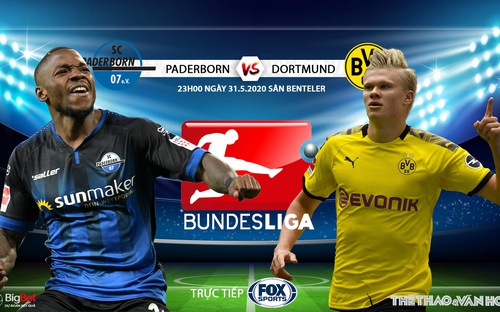 Nhận định bóng đá  Paderborn vs Dortmund (23h00 ngày 31/5). Vòng 29 Bundesliga. Trực tiếp FOX Sports 