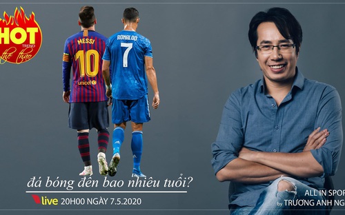 HOT TREND Thể thao cùng BLV Trương Anh Ngọc. Số 7: Messi và Ronaldo đá bóng đến bao nhiêu tuổi?