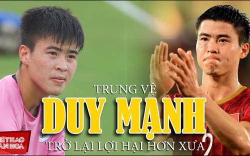 Duy Mạnh quyết tìm lại phong độ chính mình khi trở lại Vleague 2021