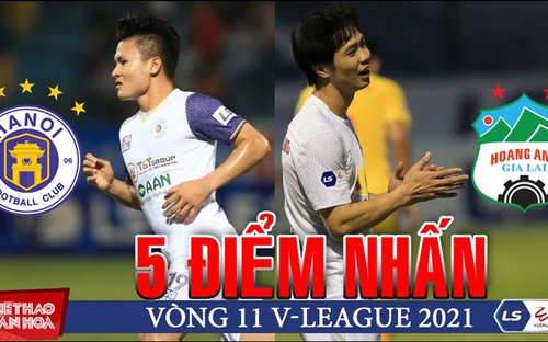 Điểm nhấn vòng 11 V-League: HAGL sắp vô địch giai đoạn 1, Hà Nội đá trụ hạng