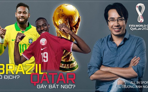 TRỰC TIẾP WORLD CUP 2022 | Brazil sáng cửa vô địch, chủ nhà Qatar có thể gây bất ngờ - BLV Anh Ngọc nhận định từ Qatar
