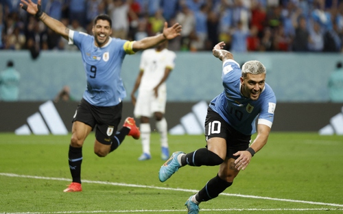 Ghana 0-2 Uruguay: Arrascaeta lập công, Uruguay vẫn bị loại