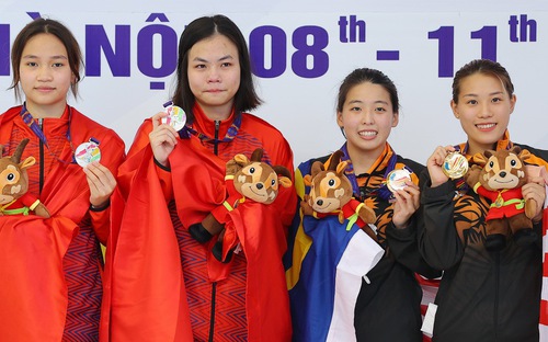 Ngô Phương Mai mang về cho đoàn TTVN huy chương bạc thứ 2 ở SEA Games 31