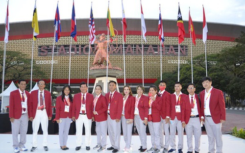 Lễ thượng cờ Đoàn Thể thao Việt Nam tại ASEAN Para Games 11