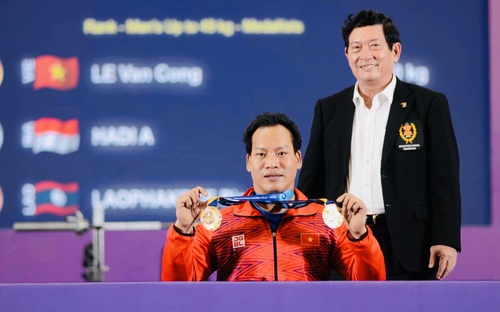 Vận động viên Việt Nam liên tiếp giành HCV ở ASEAN Para Games 11