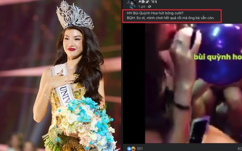 Showbiz Việt: BTC Miss Universe Vietnam xác minh tin 'hoa hậu hít bóng cười'