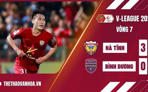 VIDEO Hà Tĩnh vs Bình Dương: 3-0. Kết quả bóng đá V-League 2023 vòng 7