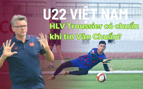 U22 Việt Nam: HLV Troussier có chuẩn khi tin Văn Chuẩn?