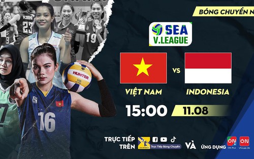 VIDEO trực tiếp bóng chuyền nữ Việt Nam hôm nay tại SEA V.League 2023