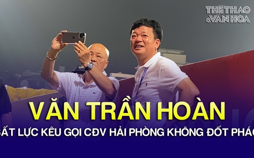 CĐV Hải Phòng đốt pháo sáng, bất chấp lời 'đe doạ' của chủ tịch Văn Trần Hoàn | V-League