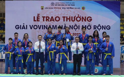 560 VĐV tranh tài tại giải Vovinam Hà Nội mở rộng 2023 