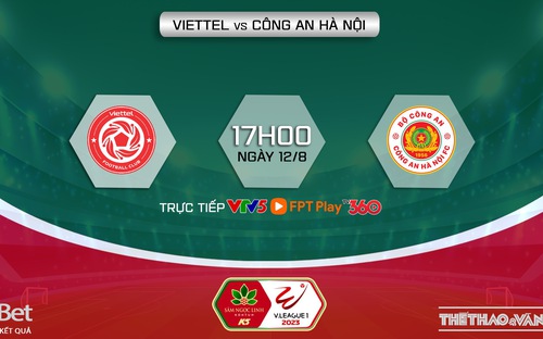 VTV5 trực tiếp bóng đá Viettel vs Công An Hà Nội (CAHN), V-League, 17h00 hôm nay | VIDEO