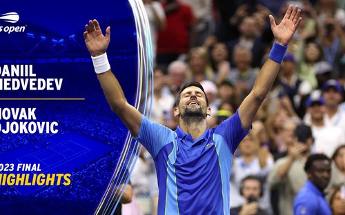 VIDEO Highlights Djokovic vs Medvedev, chung kết Mỹ mở rộng 2023