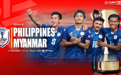 Nhận định bóng đá Philippines vs Myanmar 17h30 ngày 12/12: Khó cho đội khách