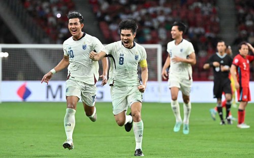 Highlights Singapore - Thái Lan  AFF Cup 2024: Thái Lan giành vé bán kết đầu tiên