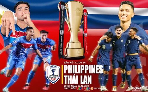 Nhận định bóng đá Philippines vs Thái Lan 20h00 ngày 27/12: Khó cho chủ nhà