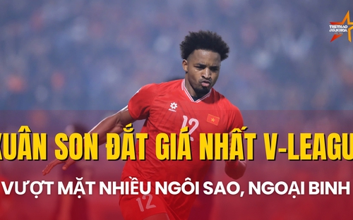 Xuân Son đắt giá nhất V-League, giá trị chuyển nhượng lên 700.000 euro