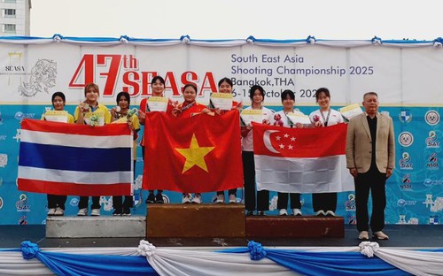 Bắn súng Việt Nam tạm dẫn đầu Giải vô địch Đông Nam Á 2025 