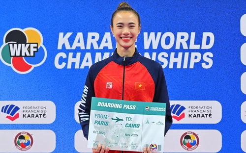 Karate Việt Nam giành 2 vé dự vòng chung kết Giải vô địch thế giới 
