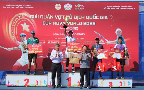 Vũ Hà Minh Đức khẳng định vị thế số 1 quần vợt Việt Nam