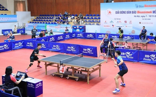 Khởi tranh Giải bóng bàn Báo Hà Nội Mới mở rộng năm 2025