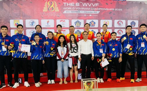 Vovinam Việt Nam giành 24 HCV, bảo vệ thành công ngôi đầu thế giới