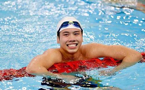 Em trai Ánh Viên lần đầu giành HCV SEA Games 