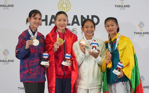 Hoàng Thị Mỹ Tâm giành HCV đầu tiên cho đoàn Việt Nam trong ngày 13/12