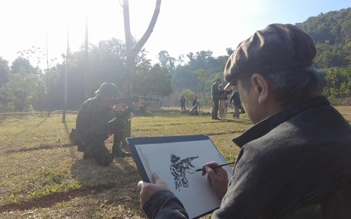 25 họa sĩ tham gia Trại sáng tác về đề tài Lực lượng vũ trang