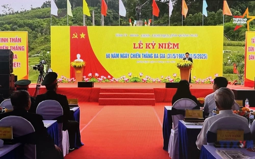 Lễ kỷ niệm 60 năm Chiến thắng Ba Gia, tỉnh Quảng Ngãi 