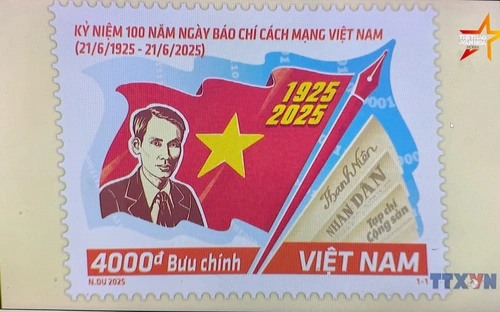 Ra mắt bộ tem kỷ niệm 100 năm Báo chí cách mạng Việt Nam 