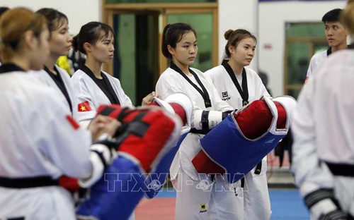 Đội tuyển Taekwondo Việt Nam tranh tài tại giải vô địch Đông Nam Á 2025