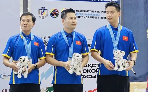 Đội tuyển bắn súng Việt Nam giành thêm HCĐ tại giải vô địch châu Á 2025