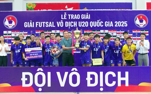 Thái Sơn Bắc bảo vệ thành công ngôi vô địch futsal U20 Quốc gia 