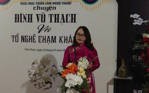 Khai mạc triển lãm nghệ thuật tại Đình - Đền Vũ Thạch 