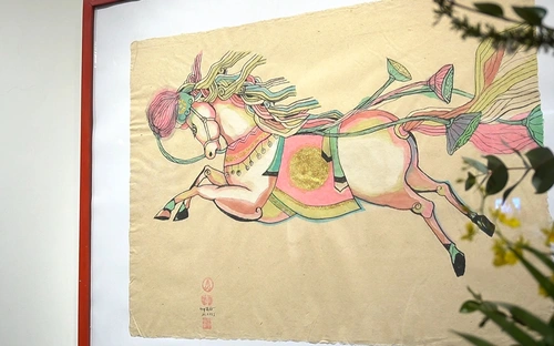 'Sắc xuân Bính Ngọ' Không gian nghệ thuật đón Tết Việt giữa lòng phố cổ