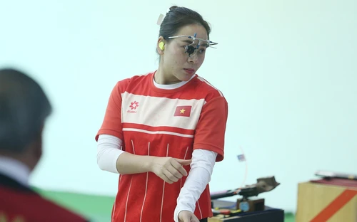 Trịnh Thu Vinh xếp hạng 19 thế giới nội dung 25m súng ngắn thể thao