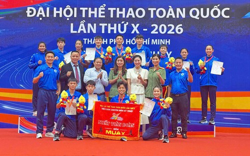 Đoàn Hà Nội đứng nhất môn Muay tại Đại hội thể thao toàn quốc 2026