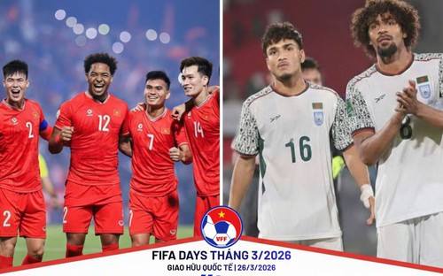 Đội tuyển Việt Nam đá giao hữu với Bangladesh dịp FIFA Days tháng 3