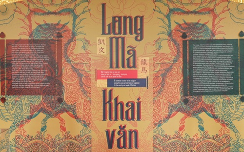 Trưng bày 'Long Mã khai văn' chào Xuân Bính Ngọ 2026
