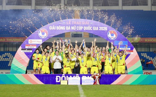 Câu lạc bộ nữ TP.HCM vô địch Cúp Quốc gia 2026