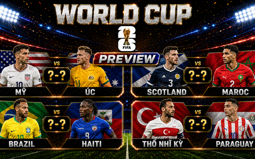 VIDEO Bản tin PREVIEW World Cup 2026 ngày 18/6: Brazil hết đường lùi, dốc sức tìm 3 điểm