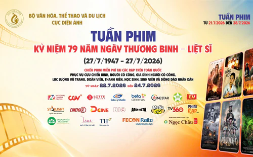 Chiếu phim miễn phí tại 190 cụm rạp nhân kỷ niệm Ngày Thương binh - Liệt sĩ
