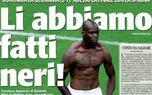 Balotelli lại bị báo chí Ý phân biệt chủng tộc