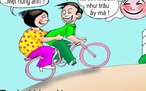 Trước và sau khi cưới - Tranh của HS Mai Sơn