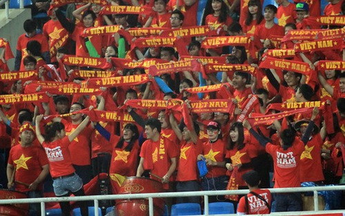 CĐV hài lòng với màn thể hiện của Olympic Việt Nam