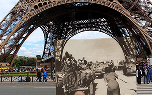 Ảnh độc: 'Lát cắt' chiến tranh thế giới thứ 2 trên đường phố Paris