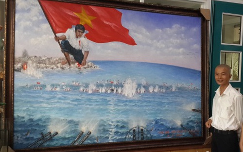 Đấu giá tranh Gạc Ma – Vòng tròn bất tử để tặng gia đình 64 liệt sĩ