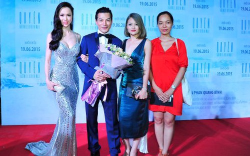 Trần Bảo Sơn hội ngộ bạn diễn cảnh nóng trên thảm đỏ phim 'Quyên'