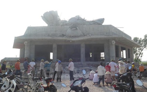 Tượng Phật ở Thái Bình đổ sập: Thiệt hại 10 tỷ đồng, phát lộ hàng loạt sai phạm
